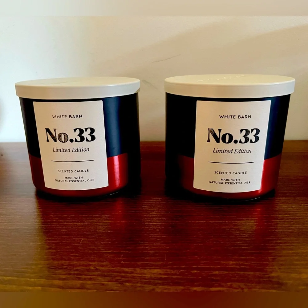 Bath and Bodyworks No. 33 Three Wick Candle X2 NWT - Picture 1 of 3